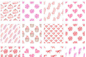 Romantic Pink Design Elements