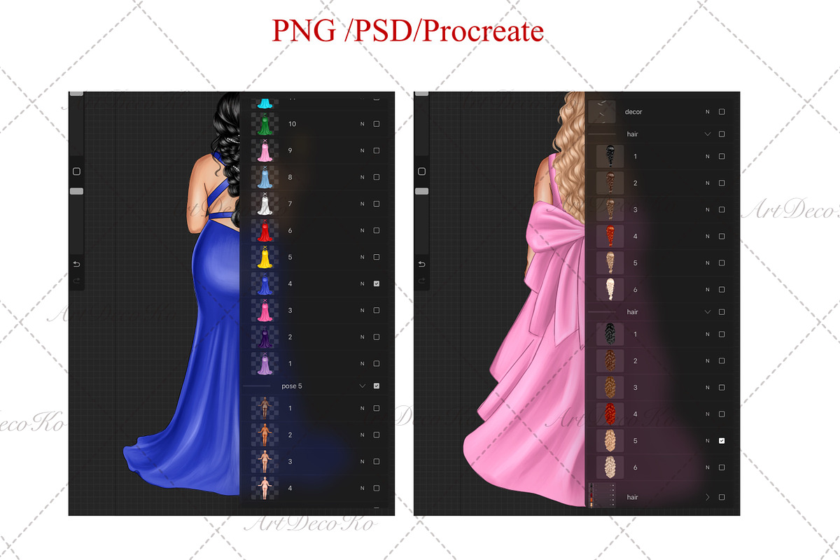 Fashion girl plus size, bridesmaids, a Person Illustration by DekoArt (Photo 4 of 5)