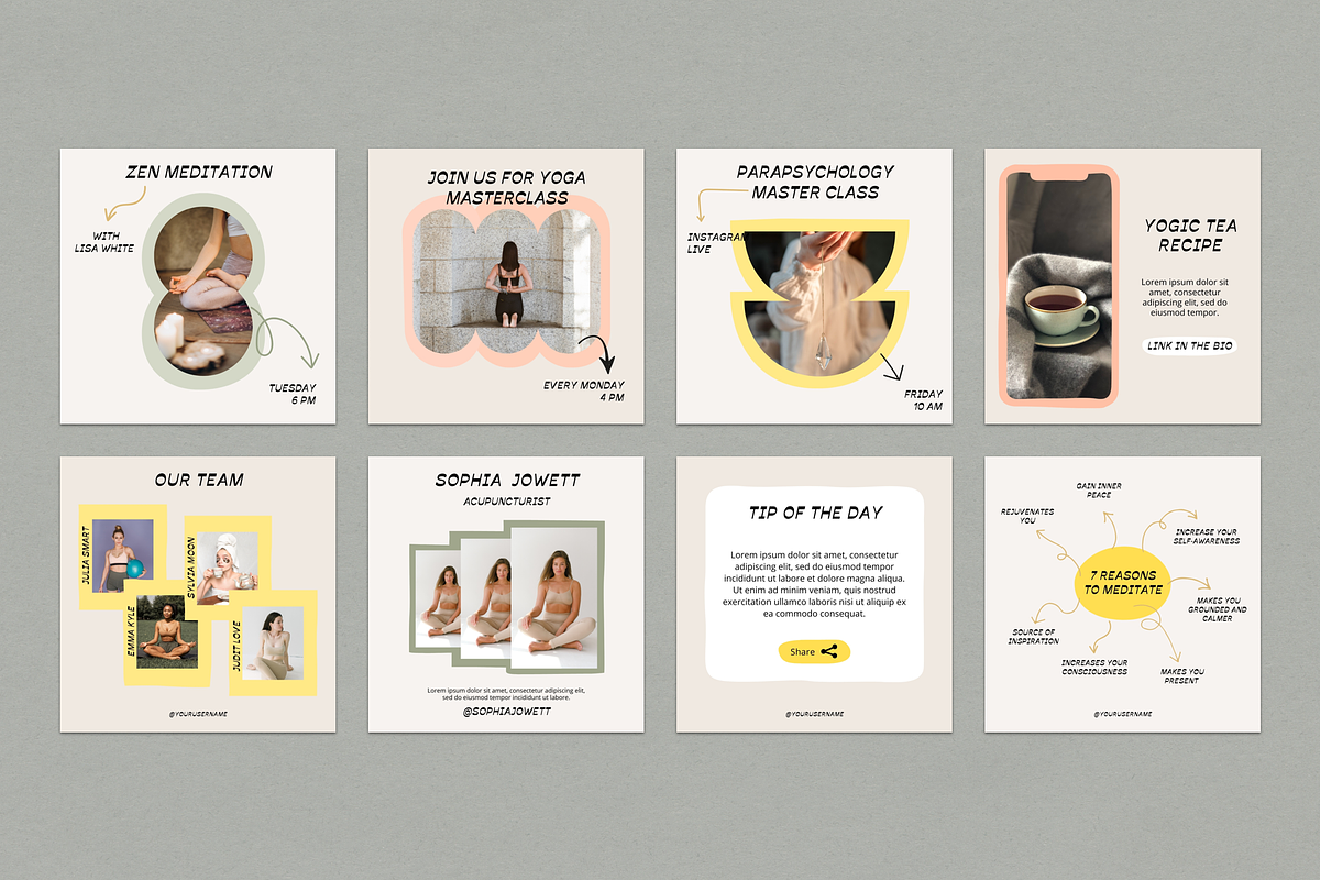 Wellness Coach Instagram Template, a Social Media Template by Bonumo (Photo 4 of 13)