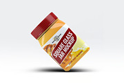 Square Glass Jar Mock-Up, a Product Mockup by DesignRushMarket (Thumbnail 4 of 6)