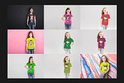 111 Kids T-Shirt Mock-Up Set, a Shirt Mockup by Freeman Studio (Thumbnail 8 of 24)