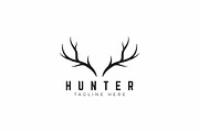 Horn Deer Antler Elk Vintage Logo, a Branding & Logo Template by Signatoro (Thumbnail 1 of 2)