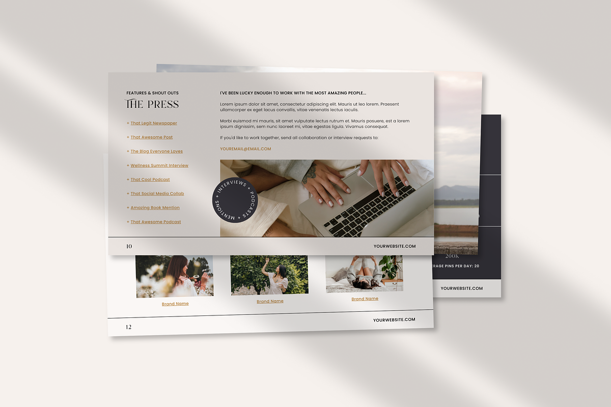 Canva Media Kit | Emme, a Marketing Template by Erin Cassidy (Photo 6 of 8)