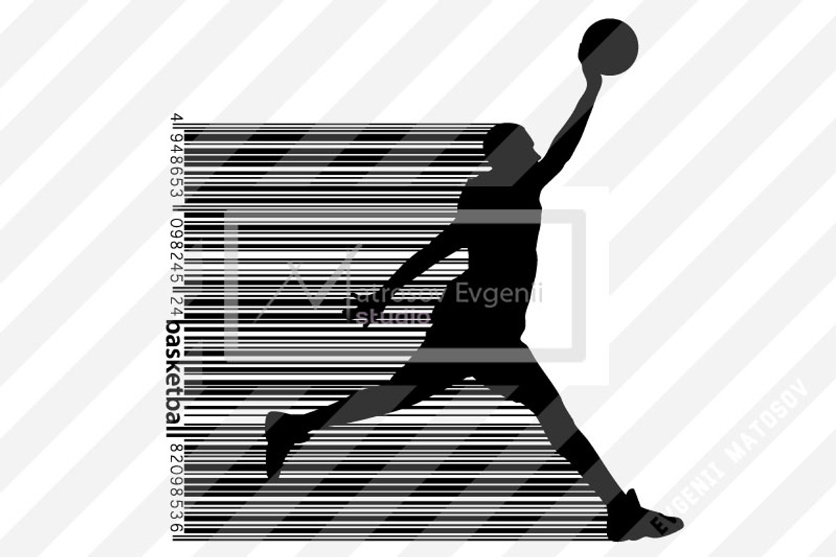Silhouette of basketball players NBA, a Person Illustration by Matrosovv (Photo 6 of 9)