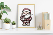 Christmas Retro Santa Clipart Bundle, an Illustration by Canvas Craft (Thumbnail 7 of 7)