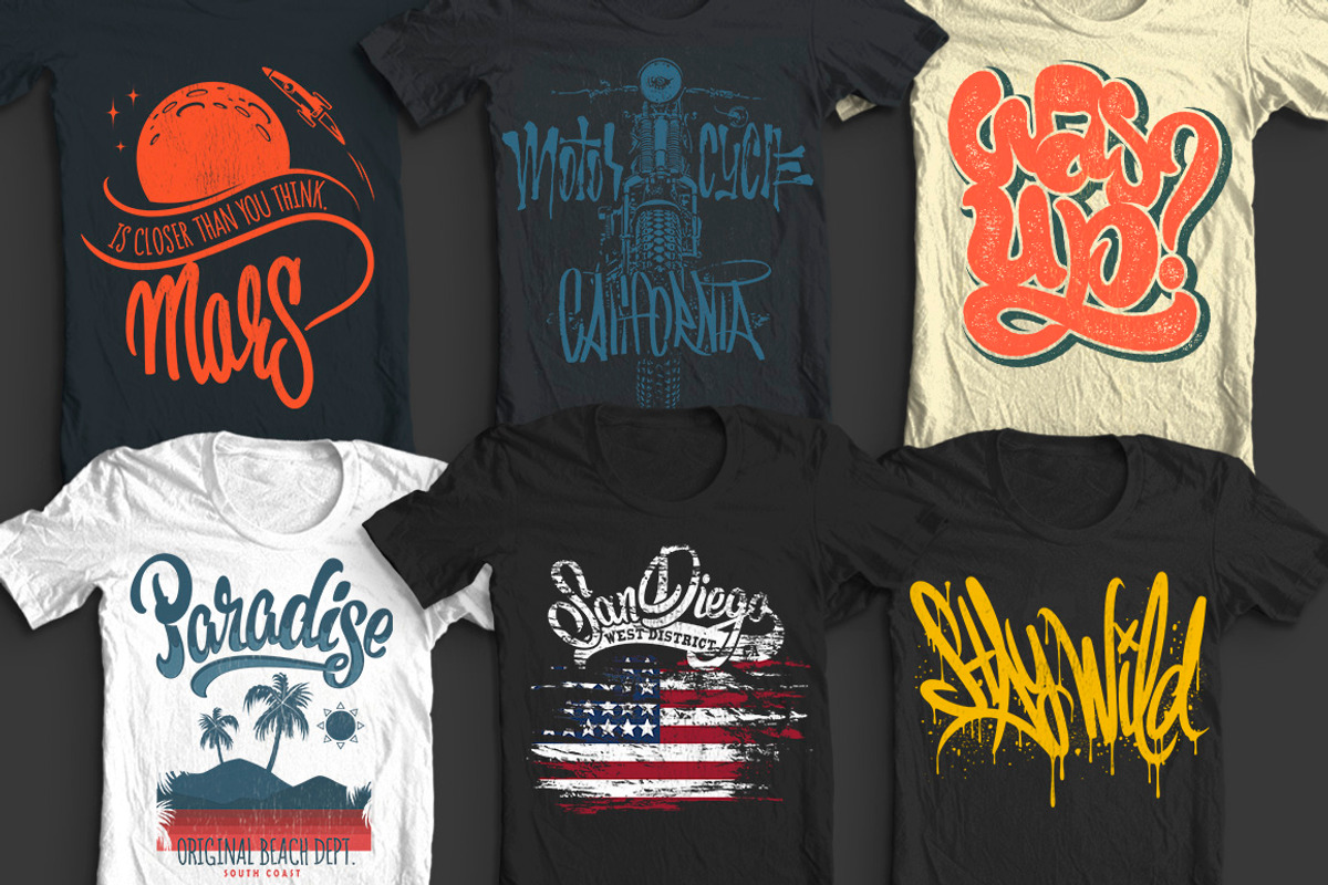 44 T-Shirt designs collection, an Illustration by Urbanshop (Photo 3 of 9)