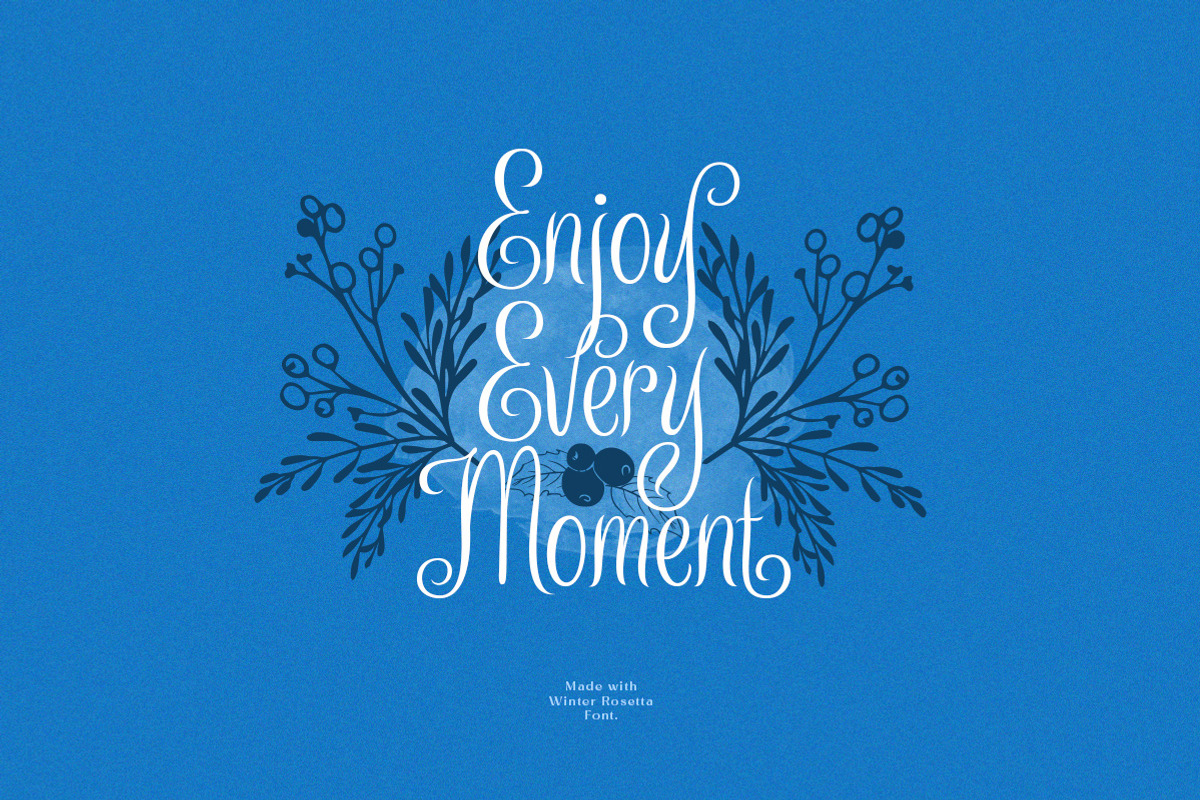 Winter Rosetta - Handwritten Script, a Script Font by Letterhend Studio (Photo 7 of 9)