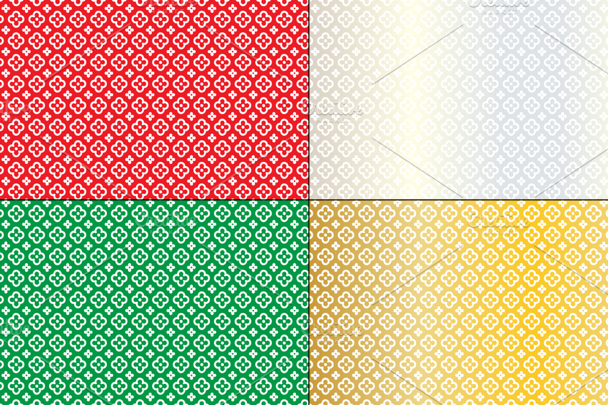Seamless Christmas Patterns preview 7