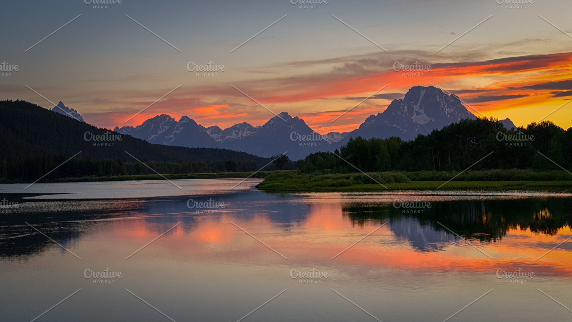 Mountain Sunset Reflection, a Nature Photo by The Native Lens
