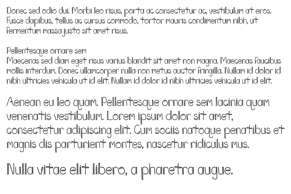 Font Line Drawing Style Modern, a Sans Serif Font by PageLightStudios (Photo 3 of 4)