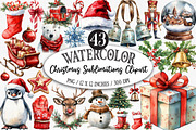 Watercolor Christmas Sublimations, an Illustration by Designking (Thumbnail 1 of 5)