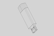 Pendrive 3d model, an Object 3D Model by fahad121 (Thumbnail 5 of 6)