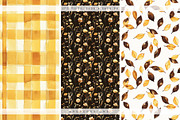 Golden Houf Of Fall Patterns, a Pattern Graphic by PeDe Designs (Thumbnail 3 of 10)