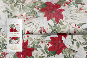 Christmas Floral Paper Pack