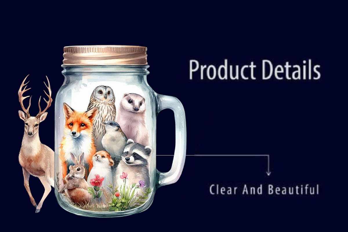 Animals Inside a Mason Jar PNG, a Graphic by CitraGraphics (Photo 3 of 6)