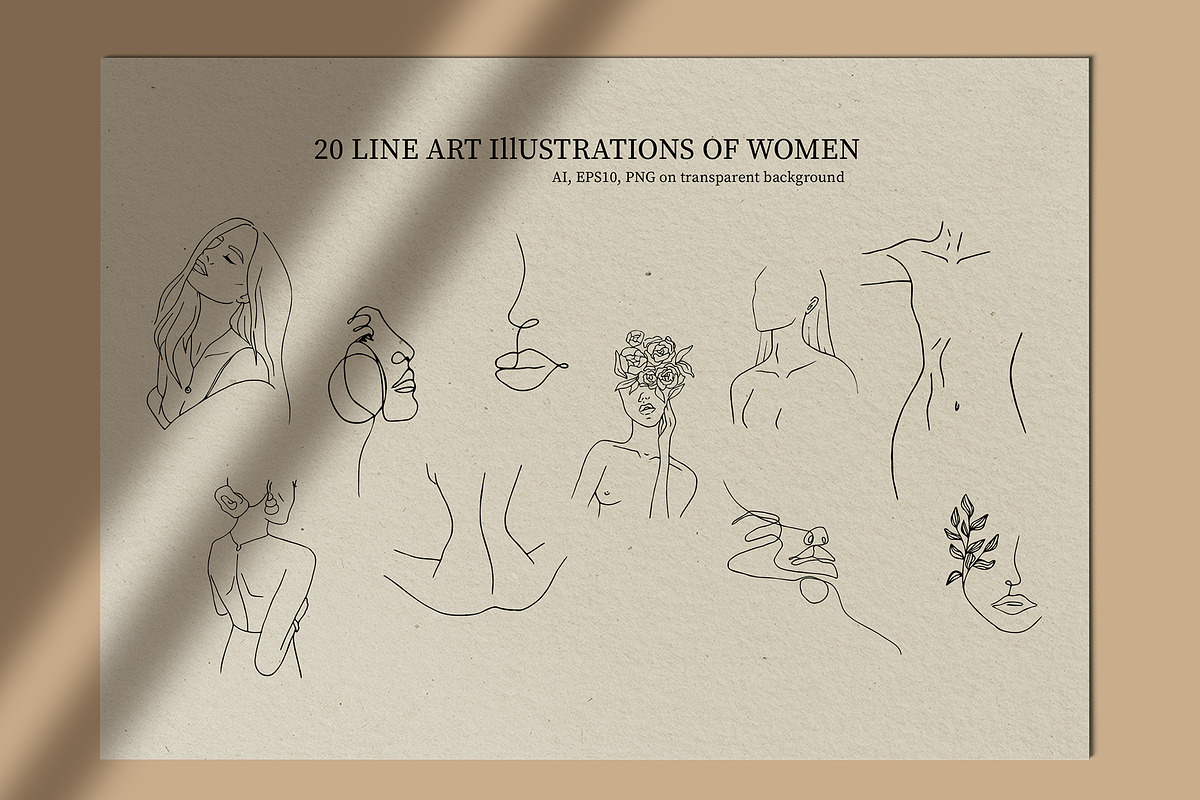 Beauty. Line Art Collection, a Decorative Illustration by Alisha Gronska (Photo 2 of 13)