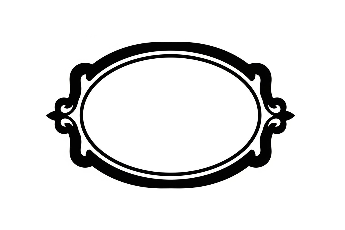 Vintage Oval Frame Vector Bundle, an Illustration by musafir_fashion (Photo 24 of 31)