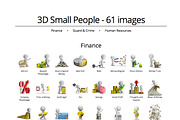 3D Small People - Set 09, a Finance Illustration by Anatoly Maslennikov (Thumbnail 2 of 5)
