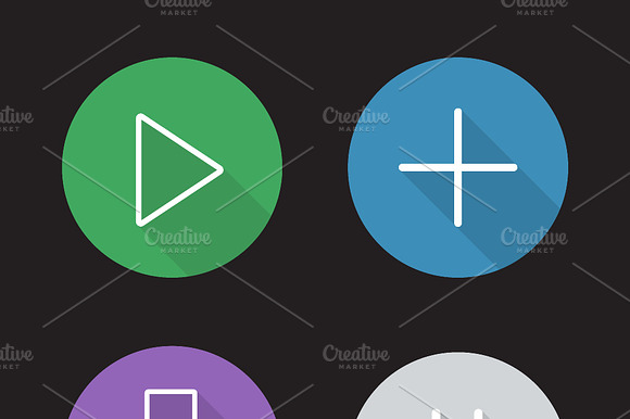 Audio Player Icons. Vector