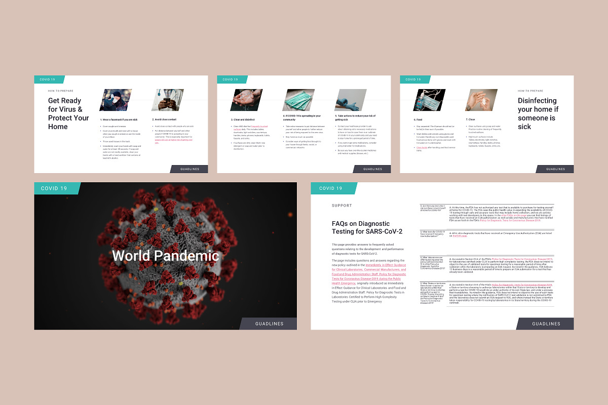 Covid 19 Corona PowerPoint Template, a Presentation Template by Goashape Studio (Photo 11 of 11)