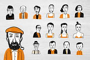 Hand drawn diverse faces, a Person Illustration by Huza Studio (Thumbnail 6 of 8)