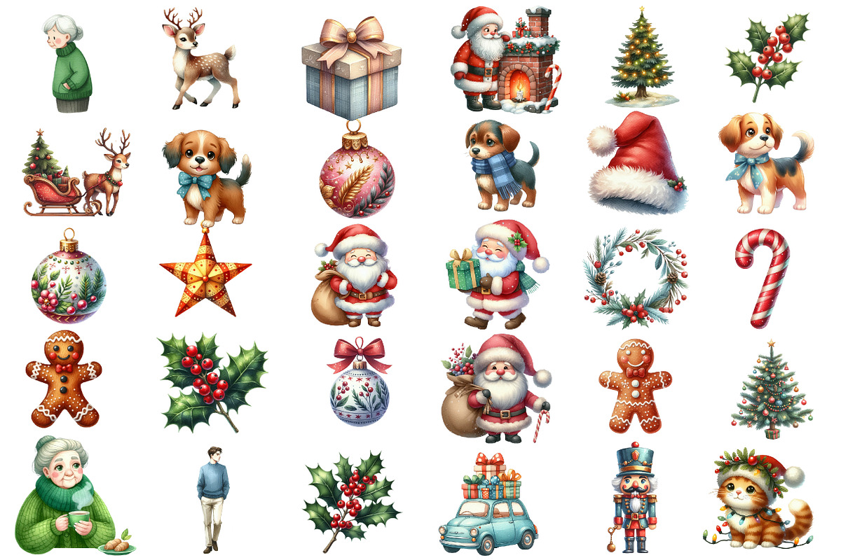 Christmas Family clipart, an Illustration by Designworld (Photo 5 of 6)