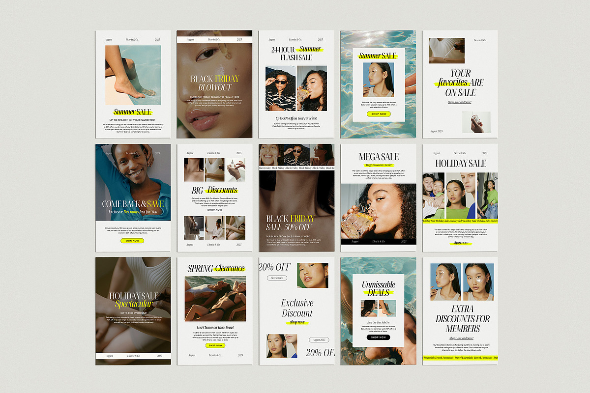Sale Email Newsletter Canva Template preview 6