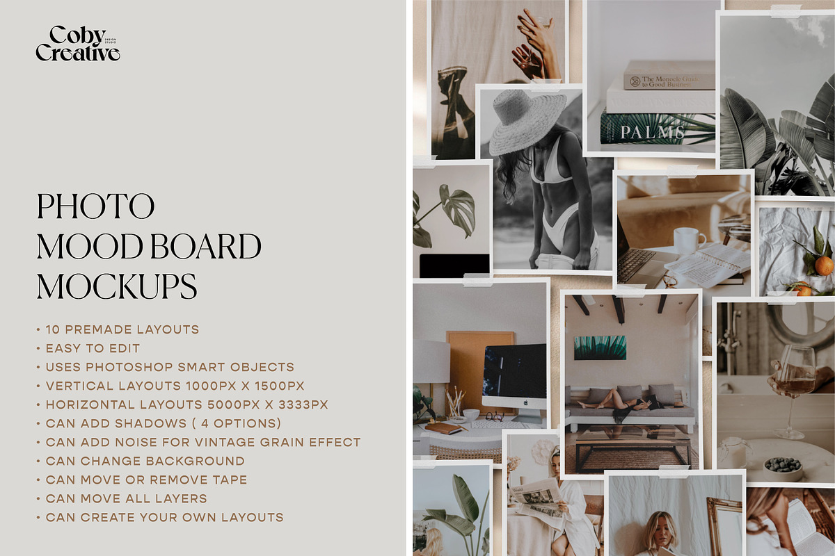 Photo Mood Board Mockups, a Mockup by 89 Golden Blvd (Photo 2 of 12)