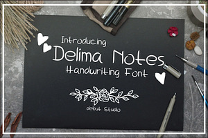 Delima Notes - Handwriting Fonts