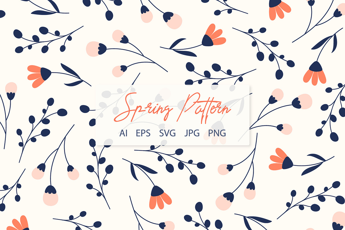 Spring Wildflowers Seamless Pattern, a Pattern Graphic by Groovy Arts (Photo 1 of 5)