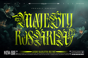 Majesty Rosaria Typeface