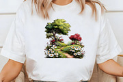 Whimsical spring landscape Clipart, an Illustration by Designworld (Thumbnail 5 of 7)