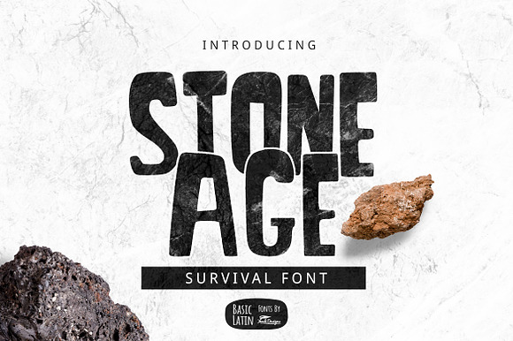 Stone Age Font preview 6