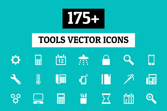175 Tools Vector Icons
