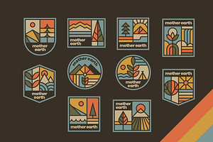 Mother Earth Badge Pack