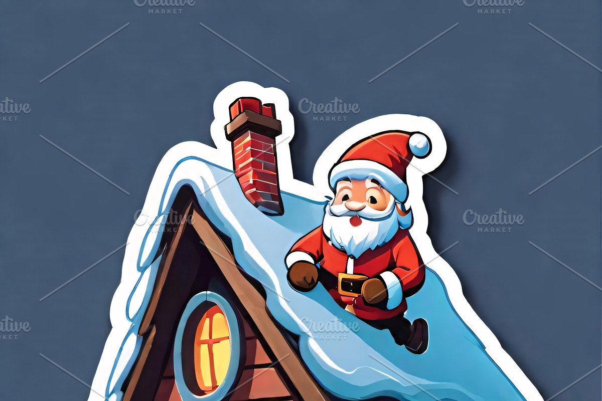 Santa Claus Christmas Scenes, an Illustration by ETARA by Mea Hau (Photo 9 of 9)