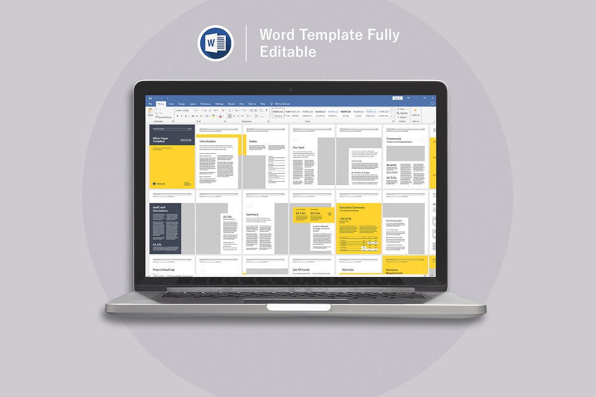 White Paper | Canva, Word, PPTX, IND, a Brochure Template by ArtisticLand (Photo 13 of 14)