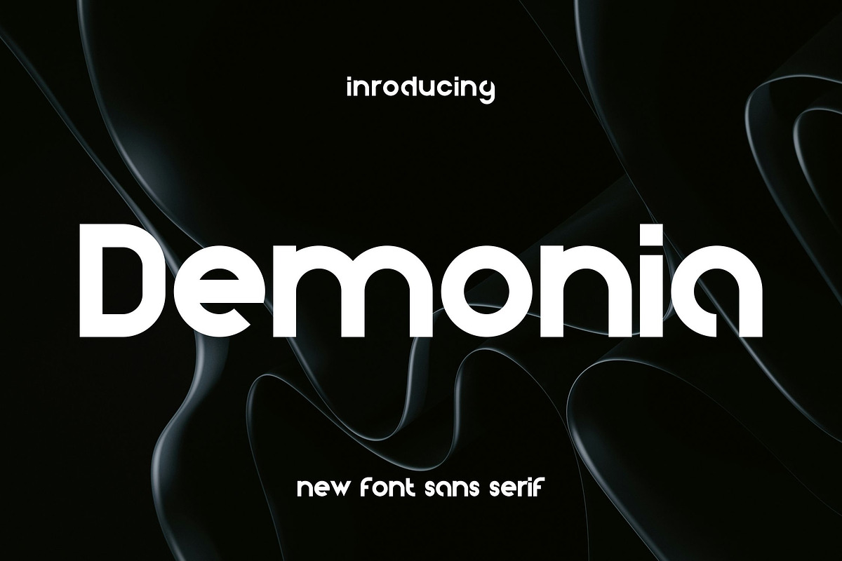 Demonia, a Sans Serif Font by riotama85 (Photo 1 of 5)