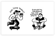 36 Skateboarding Elements x2 Styles, a Graphic by monkik (Thumbnail 19 of 25)