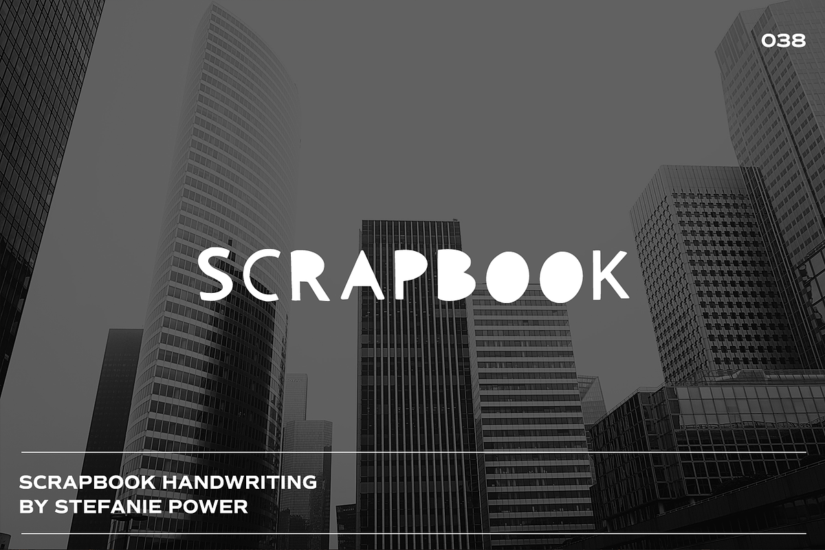 Scrapbook | Handwritten Font, a Script Font by Stefanie Madison (Photo 1 of 2)