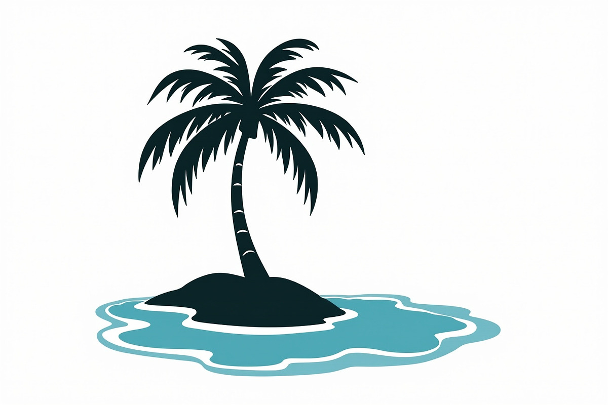 A lone palm tree standing bundle, an Illustration by Amazin_art (Photo 5 of 7)