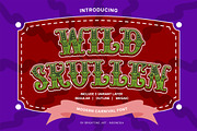Wild Skullen - Slab Carnival Font, a Slab Serif Font by Brightone (Thumbnail 1 of 10)