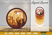 Construction Scene Layered Lasercut, a Graphic by OTVEY DESIGN (Thumbnail 5 of 7)