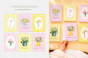 Spring Garden Watercolor Elements, an Object Illustration by SunnJaneArt (Thumbnail 5 of 10)