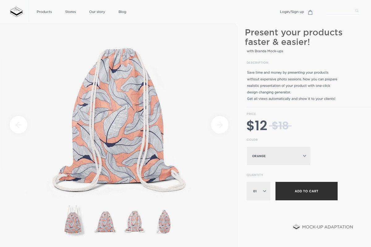 Drawstring Bag Mock-up, an Apparel Mockup by Branda Keeps (Photo 12 of 17)