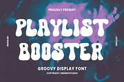 Playlist Booster - Display Font, a Sans Serif Font by Arendxstudio (Thumbnail 1 of 9)
