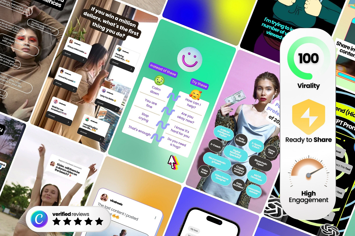 Viral Instagram Reels Templates v3, a Social Media Template by Virall (Photo 2 of 11)