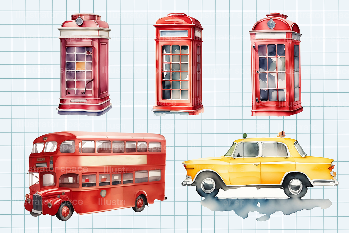 Travel cliparts set 30 PNG, an Illustration by Illustrator Space (Photo 3 of 7)
