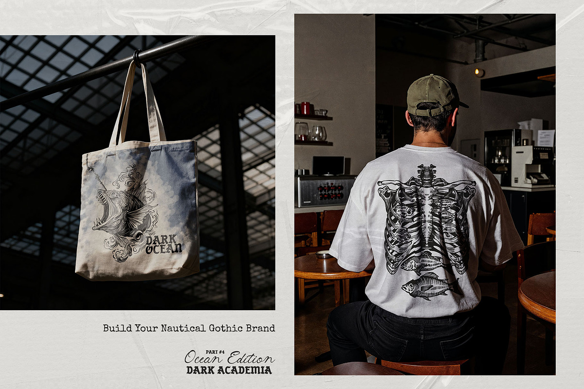 Dark Academia Ocean | Illustration, an Object Illustration by KetteCreate (Photo 10 of 14)