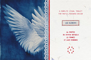 Red Embroidery&Cyanotype Collection, an Object Graphic by Hello Muse (Thumbnail 2 of 13)